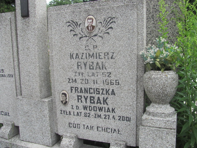 Franciszka Rybak Pabianice - Grobonet - Wyszukiwarka osób pochowanych