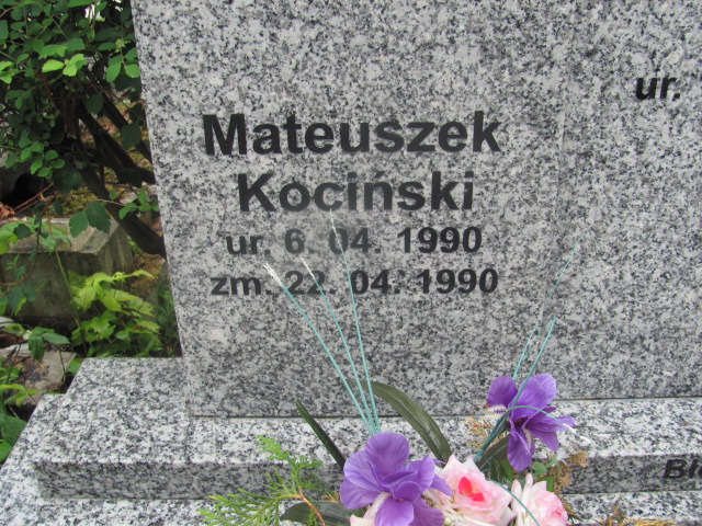 Mateusz Kociński 1990 Pabianice - Grobonet - Wyszukiwarka osób pochowanych