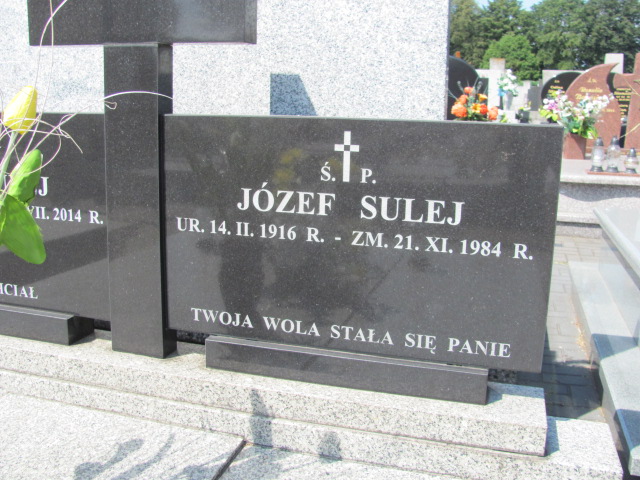 Józef Sulej 1916 Pabianice - Grobonet - Wyszukiwarka osób pochowanych