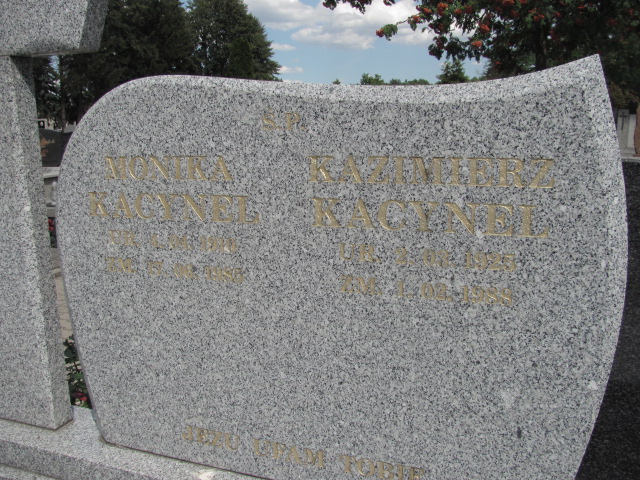 Monika Kacynel 1910 Pabianice - Grobonet - Wyszukiwarka osób pochowanych