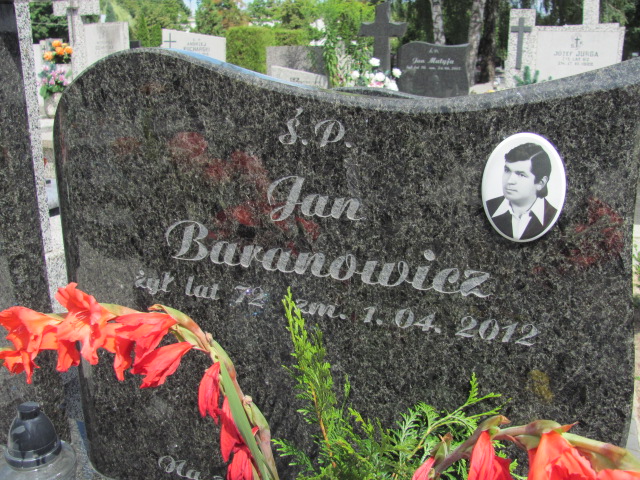 Jan Baranowicz Pabianice - Grobonet - Wyszukiwarka osób pochowanych