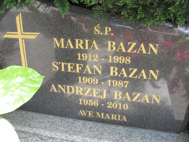 Andrzej Bazan 1955 Pabianice - Grobonet - Wyszukiwarka osób pochowanych