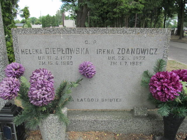 Irena Zdanowicz 1922 Pabianice - Grobonet - Wyszukiwarka osób pochowanych