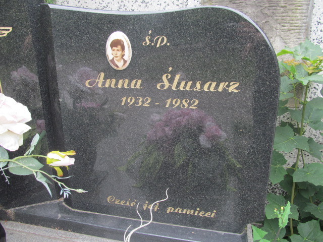 Anna Ślusarz 1932 Pabianice - Grobonet - Wyszukiwarka osób pochowanych