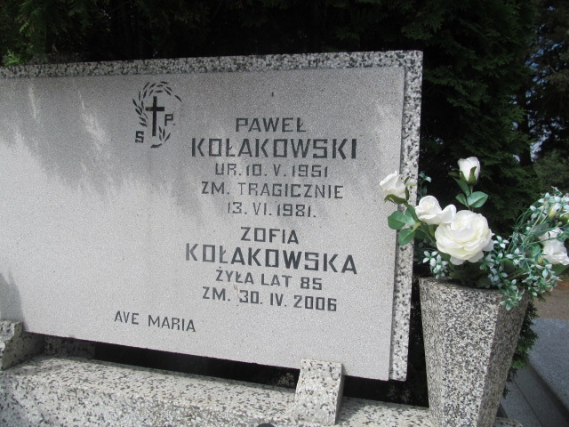 Zofia Kołakowska Pabianice - Grobonet - Wyszukiwarka osób pochowanych