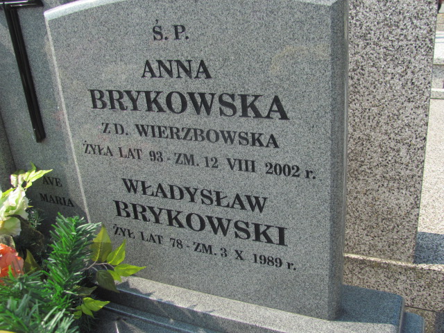 Władysław Brykowski 1910 Pabianice - Grobonet - Wyszukiwarka osób pochowanych