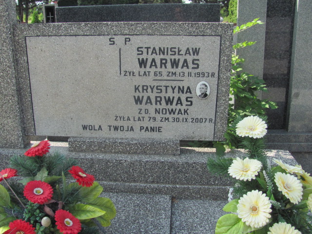 Krystyna Warwas Pabianice - Grobonet - Wyszukiwarka osób pochowanych