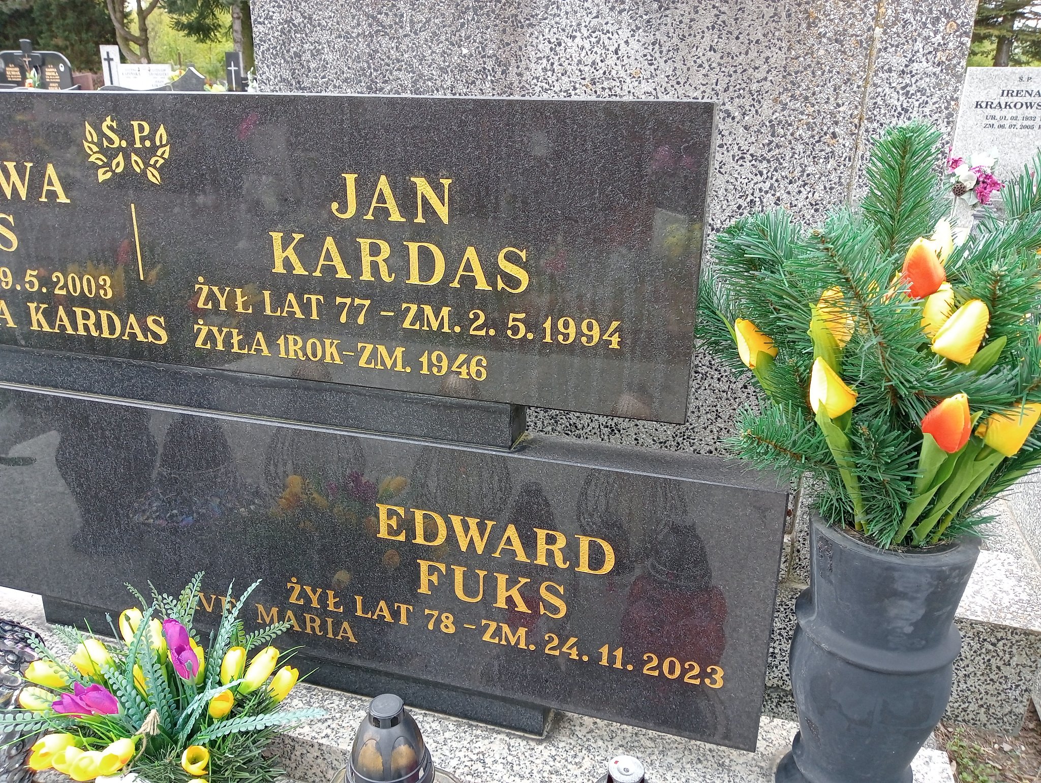 Edward Fuks 1945 Pabianice - Grobonet - Wyszukiwarka osób pochowanych