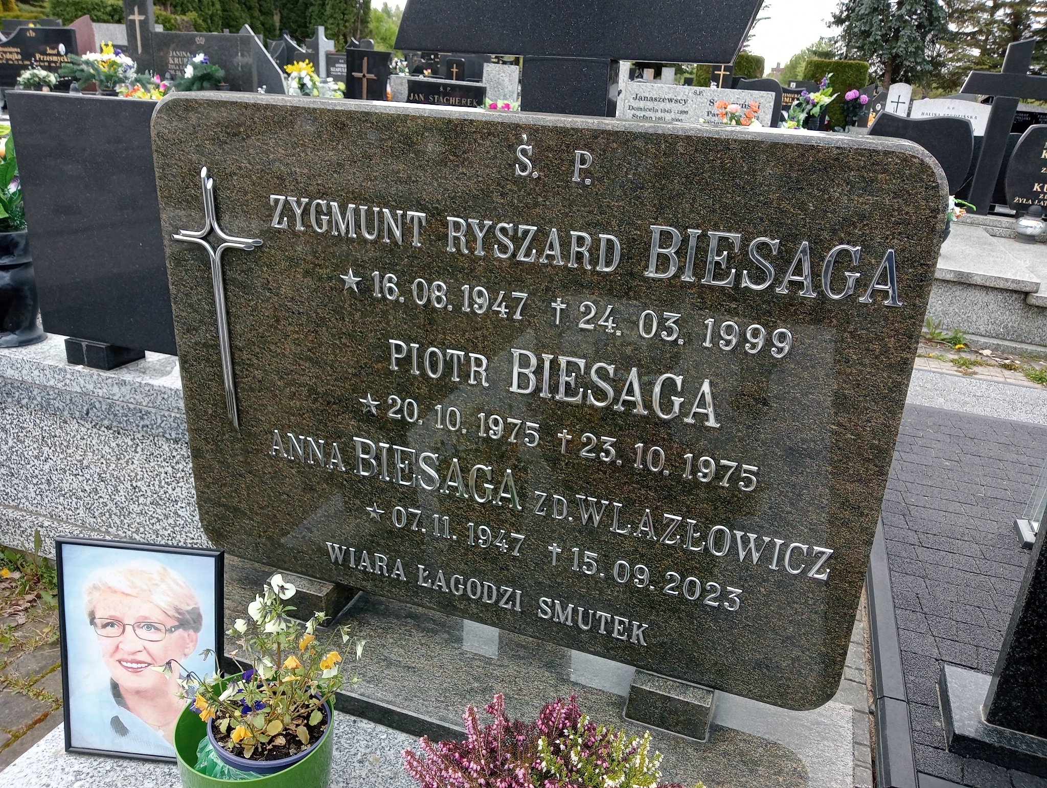 Anna Biesaga 1947 Pabianice - Grobonet - Wyszukiwarka osób pochowanych