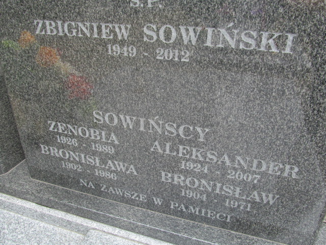 Zbigniew Sowiński 1948 Pabianice - Grobonet - Wyszukiwarka osób pochowanych