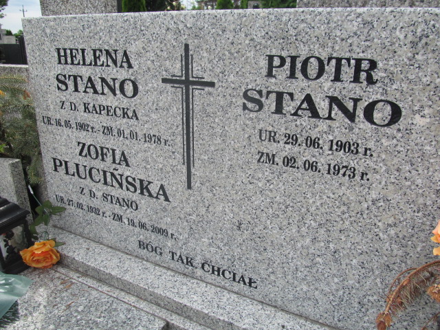 Helena Stano  1902 Pabianice - Grobonet - Wyszukiwarka osób pochowanych