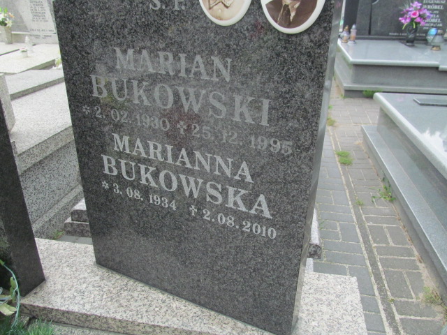 Marianna Bukowska 1934 Pabianice - Grobonet - Wyszukiwarka osób pochowanych