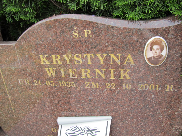 Krystyna Wiernik 1935 Pabianice - Grobonet - Wyszukiwarka osób pochowanych