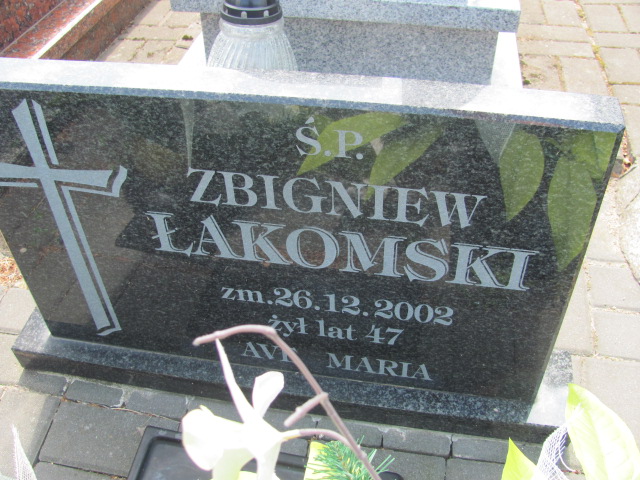 Zbigniew Łakomski Pabianice - Grobonet - Wyszukiwarka osób pochowanych