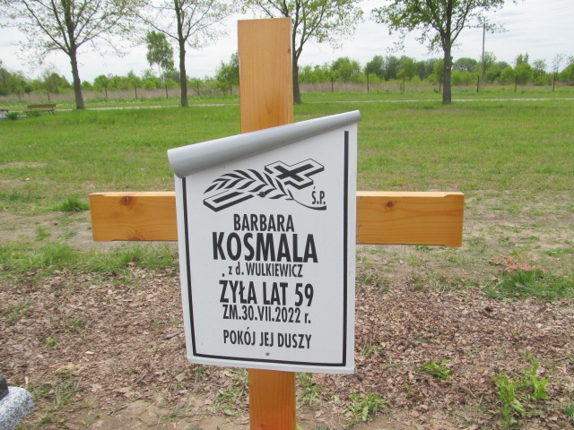 Barbara Kosmala 1962 Pabianice - Grobonet - Wyszukiwarka osób pochowanych