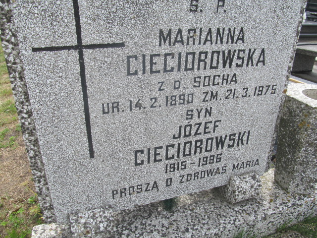  Cieciorowski 1915 Pabianice - Grobonet - Wyszukiwarka osób pochowanych