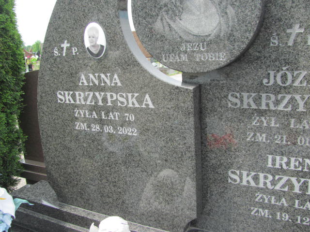 Anna Skrzypska 1951 Pabianice - Grobonet - Wyszukiwarka osób pochowanych