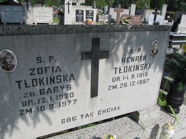 Henryk Tłokiński 1915 Pabianice - Grobonet - Wyszukiwarka osób pochowanych