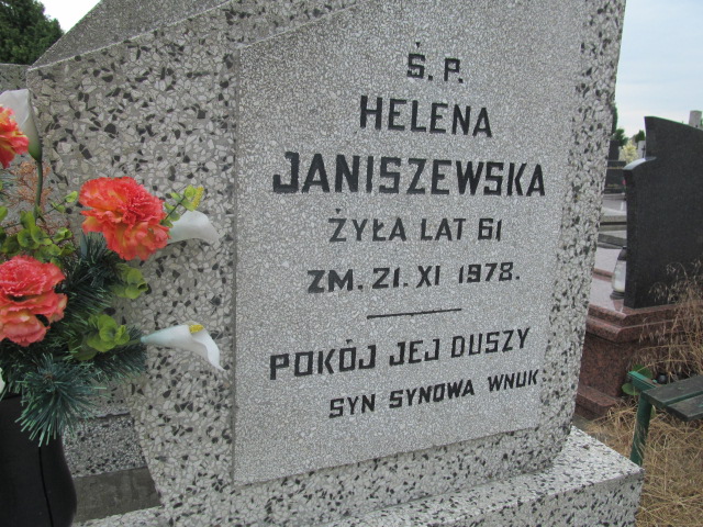 Helena Janiszewska Pabianice - Grobonet - Wyszukiwarka osób pochowanych