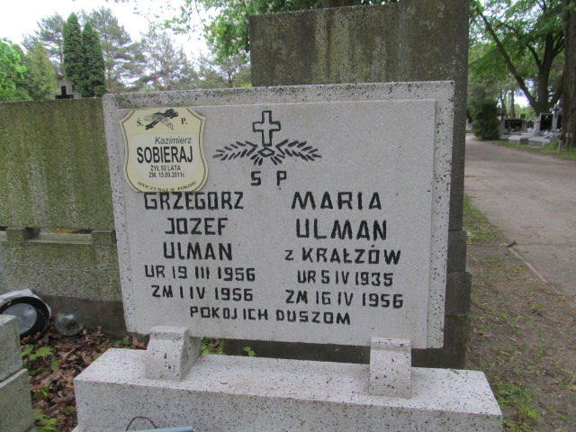 Maria Ulman 1935 Pabianice - Grobonet - Wyszukiwarka osób pochowanych