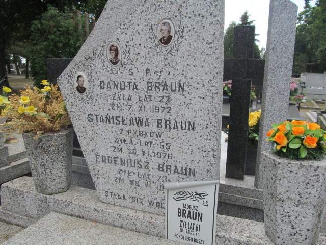 Eugeniusz Braun 1918 Pabianice - Grobonet - Wyszukiwarka osób pochowanych