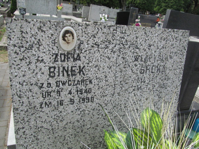 Zofia Binek 1940 Pabianice - Grobonet - Wyszukiwarka osób pochowanych