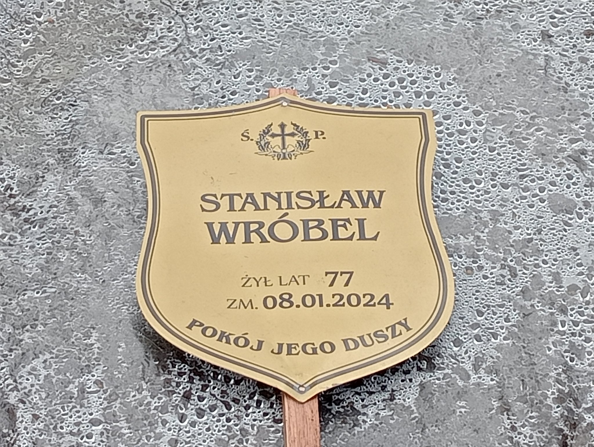 Grób Stanisław Wróbel